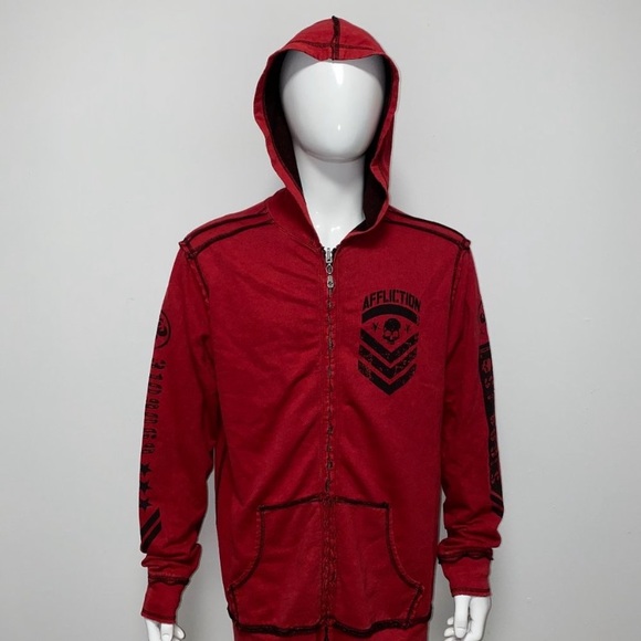 Affliction Other - AFFLICTION  Reversible Hoodie USA Like New!!